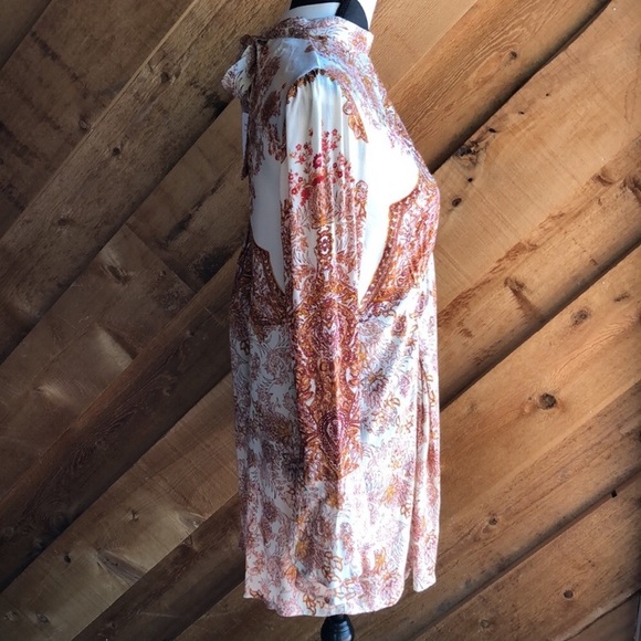 Free People Lady Luck Boho Tunic Ivory Combo M - Picture 13 of 16